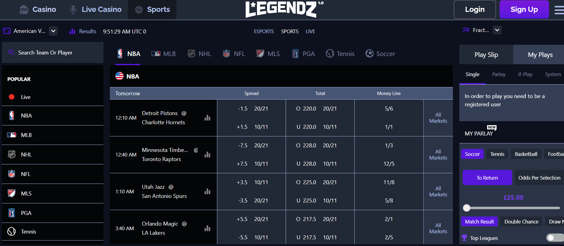 Legendz Sportsbook